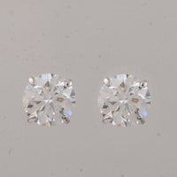 4.02 Carats Lab Grown Diamond 14K Gold Earrings