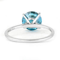 2.09 Carats Blue Lab Grown Diamond 14K Gold Ring