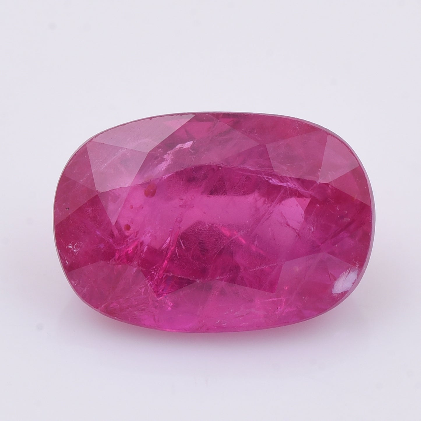 2.1 Natural Corundum Ruby Rectangular Cushion Mixed Cut Gemstone