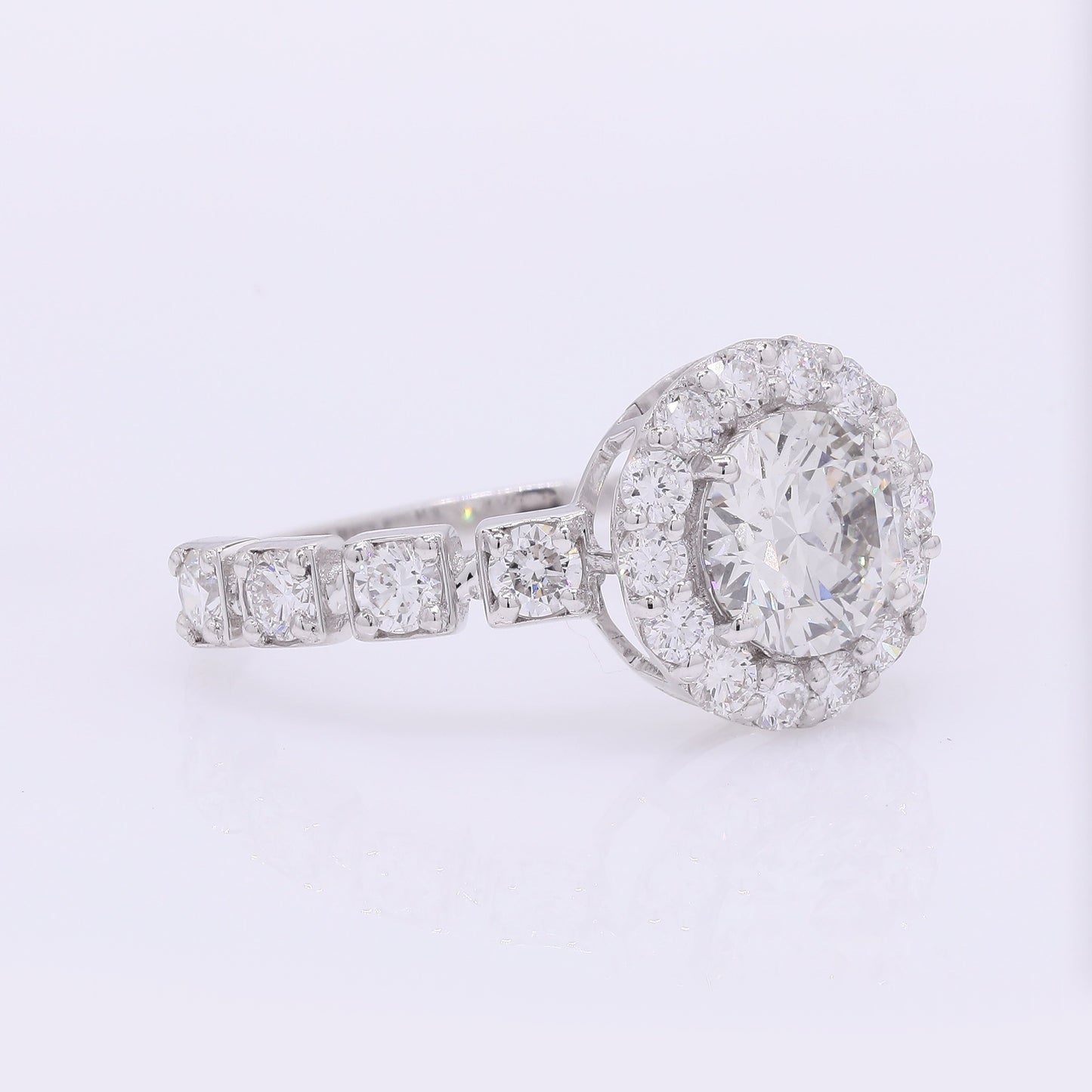 1.99 Carats Lab Grown Diamond 14K Gold Ring