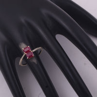1.35 Ct Octagon Ruby 9K Gold Ring