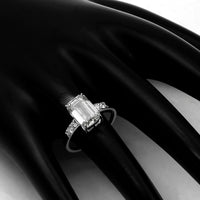 3.30 Carats Lab Grown Diamond 14K Gold Ring