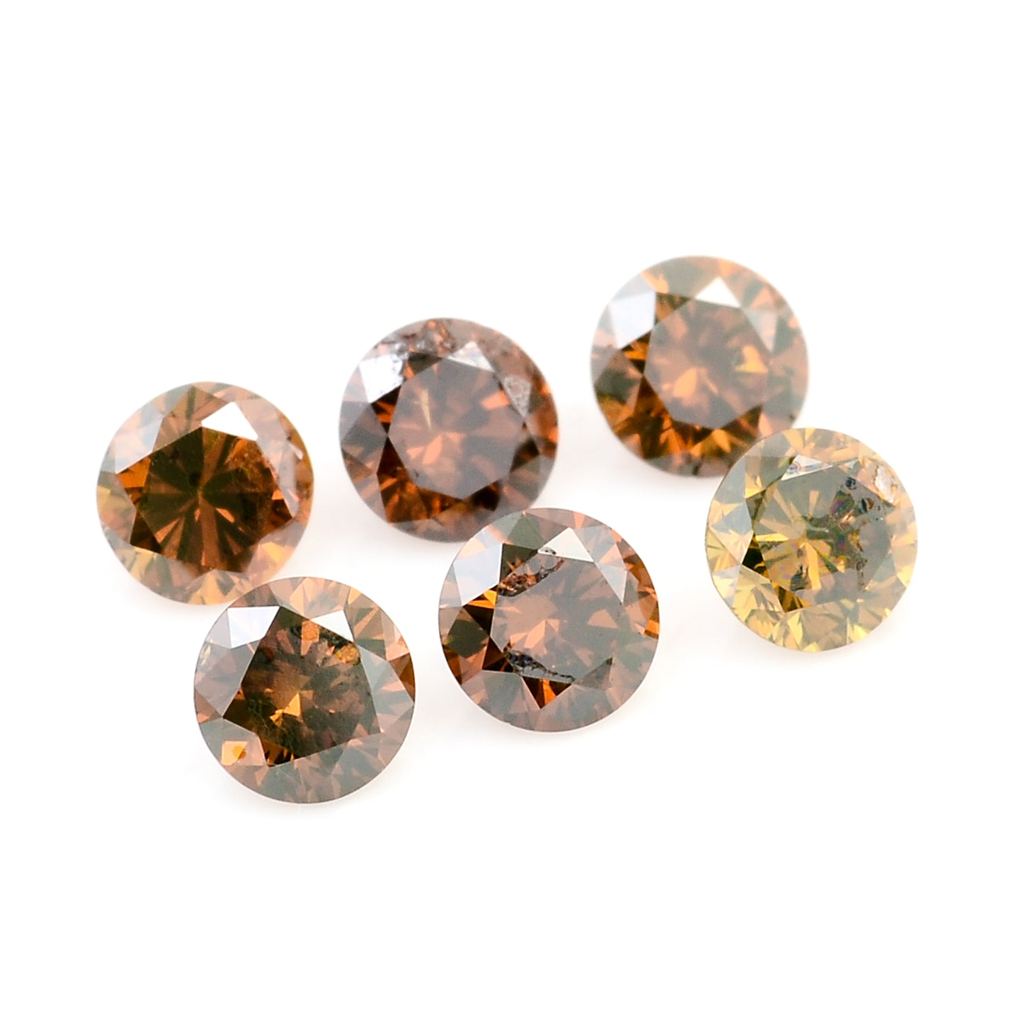 0.51 Red Diamond Round Loose Gemstone