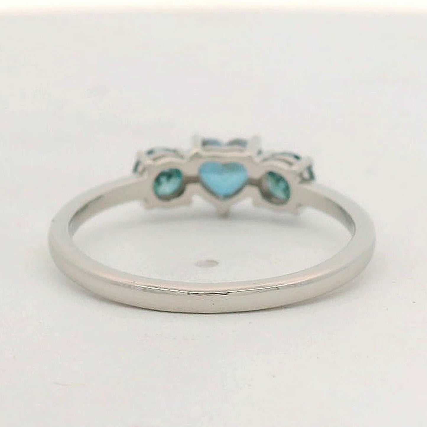1.00 Ct Heart Blue Diamond 950 Platinum Ring
