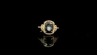 1.71 Ct Cushion Natural Sapphire 14K Gold Ring