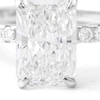 2.83 Carats Lab Grown Diamond 14K Gold Ring