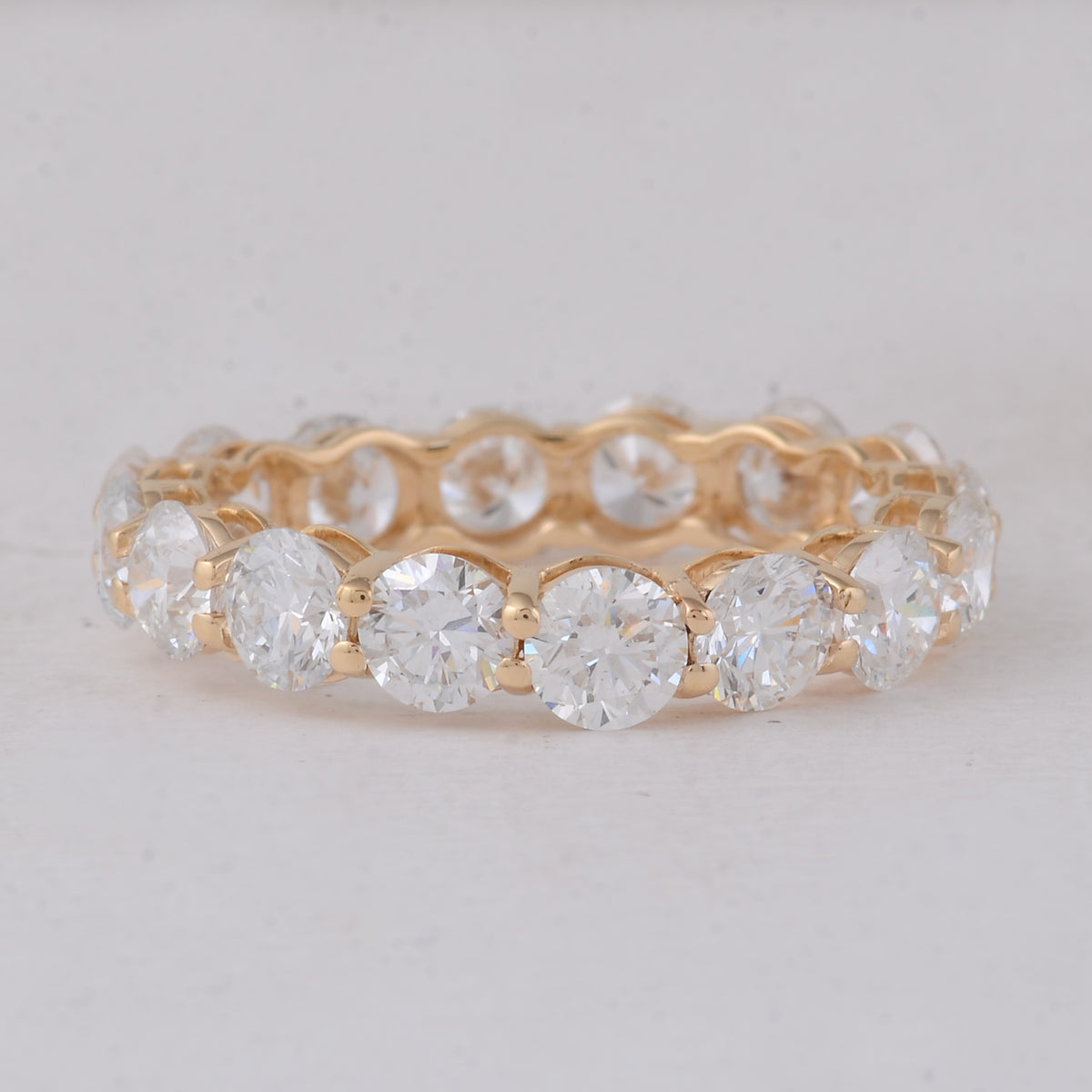 4.23 Carats Lab Grown Diamond 14K Gold Ring