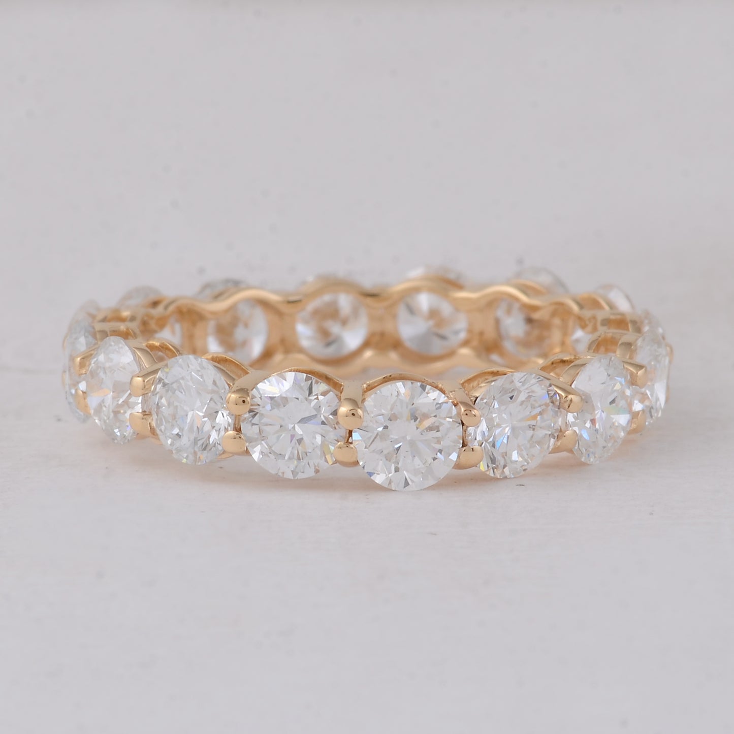 4.23 Carats Lab Grown Diamond 14K Gold Ring