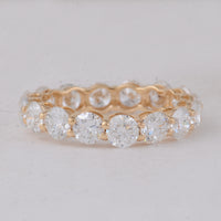 4.23 Carats Lab Grown Diamond 14K Gold Ring