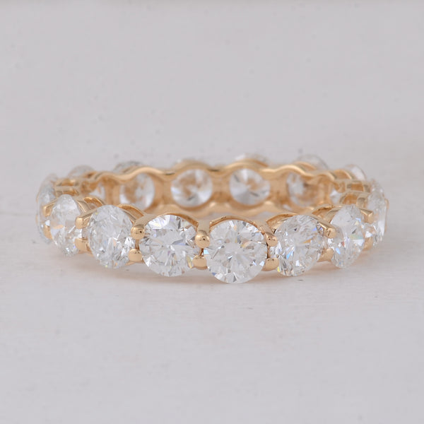 4.23 Carats Lab Grown Diamond 14K Gold Ring