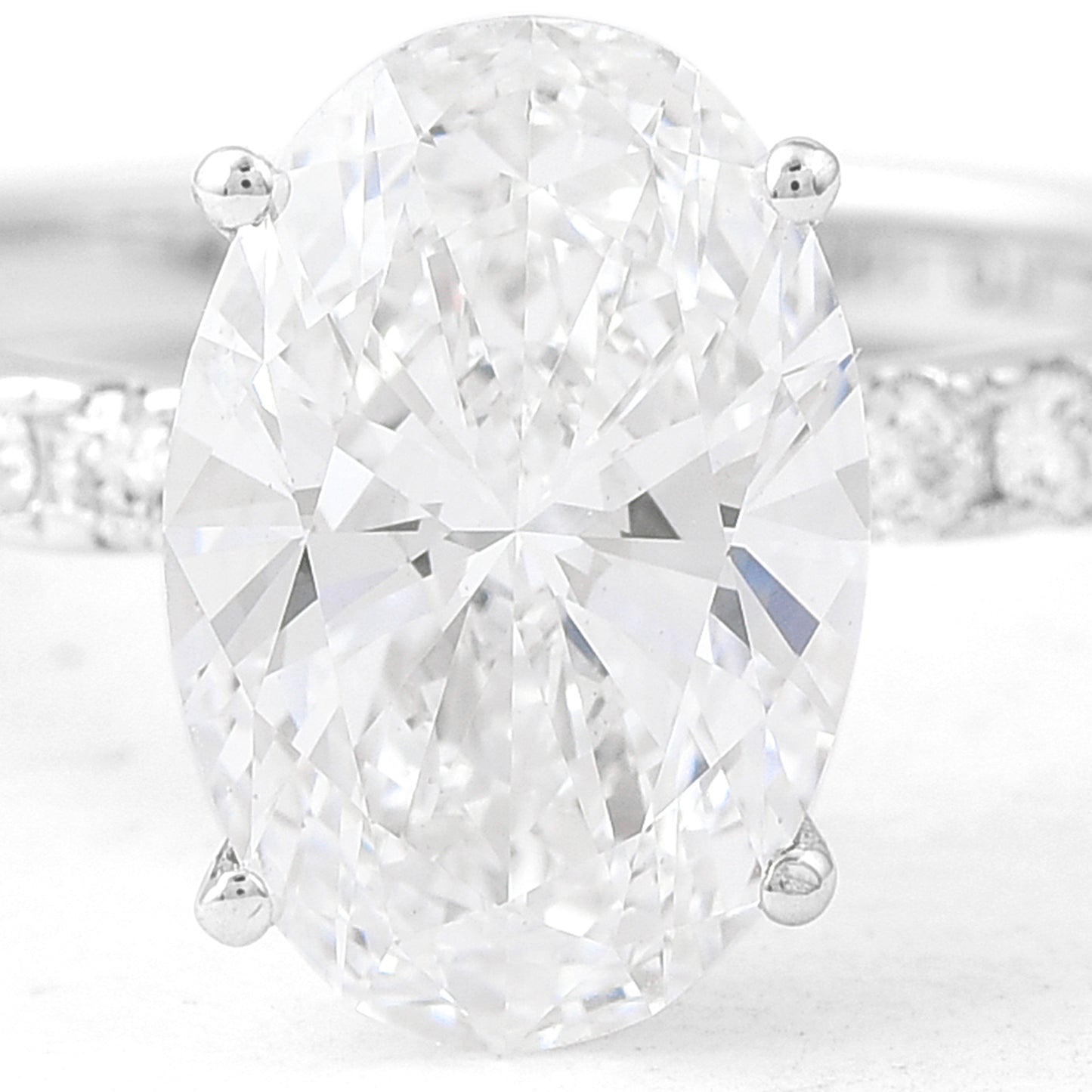 3.05 Carats Lab Grown Diamond 14K Gold Ring