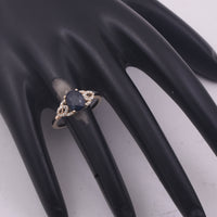 2.16 Ct Oval Mixed Cut Natural Sapphire 14K Gold Ring