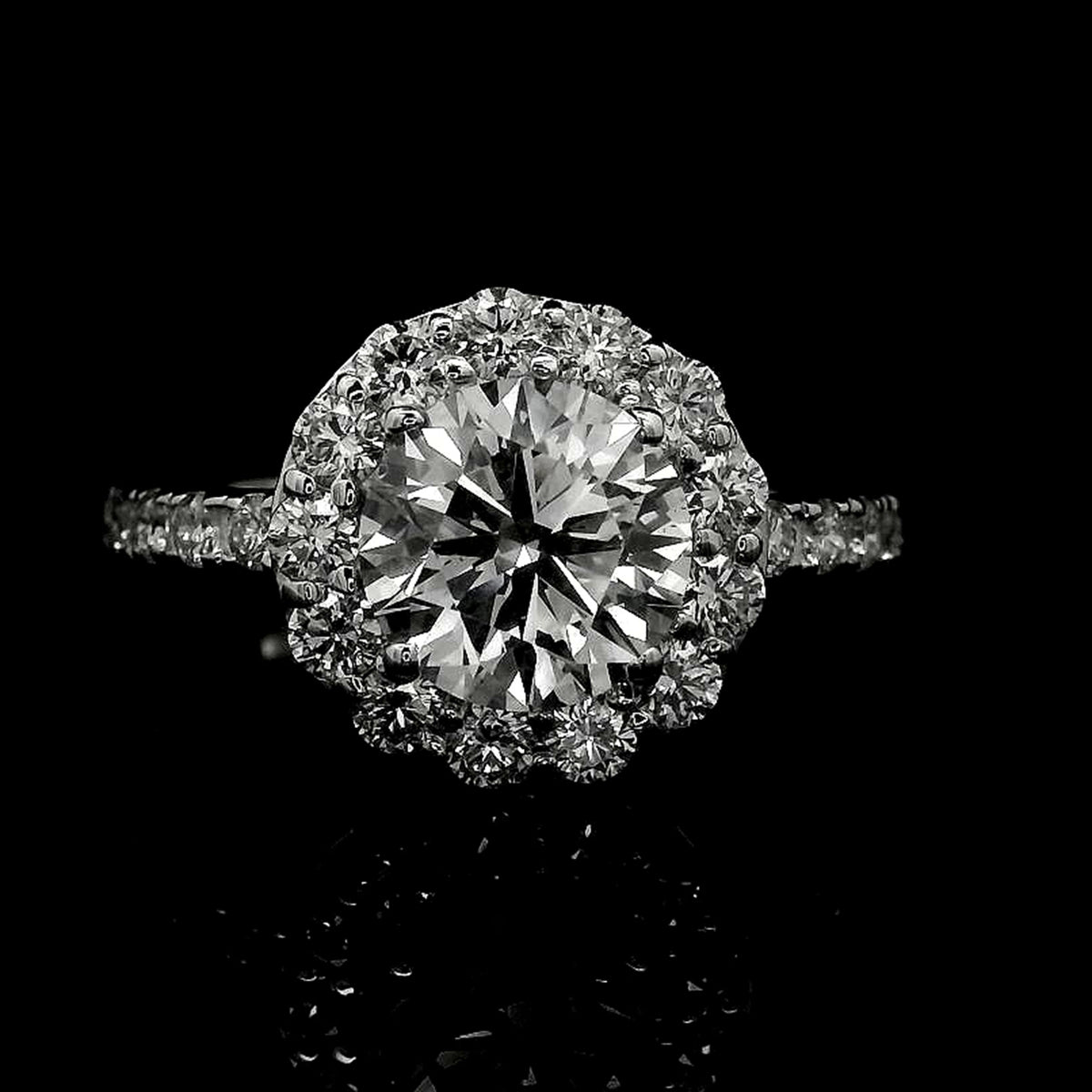2.34 Carats Lab Grown Diamond 14K Gold Ring