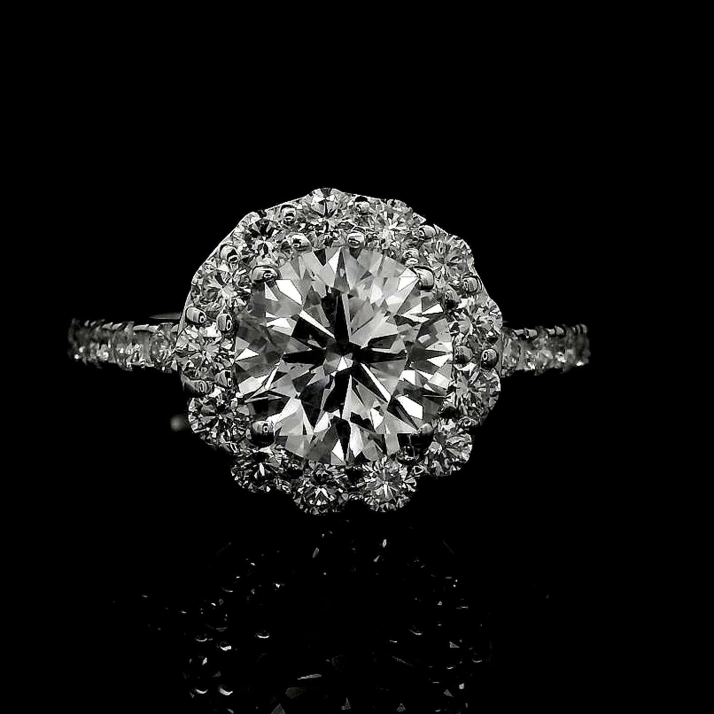 2.34 Carats Lab Grown Diamond 14K Gold Ring