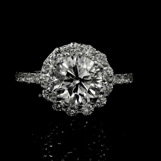 2.34 Carats Lab Grown Diamond 14K Gold Ring