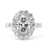 3.17 Carats Lab Grown Diamond 14K Gold Ring