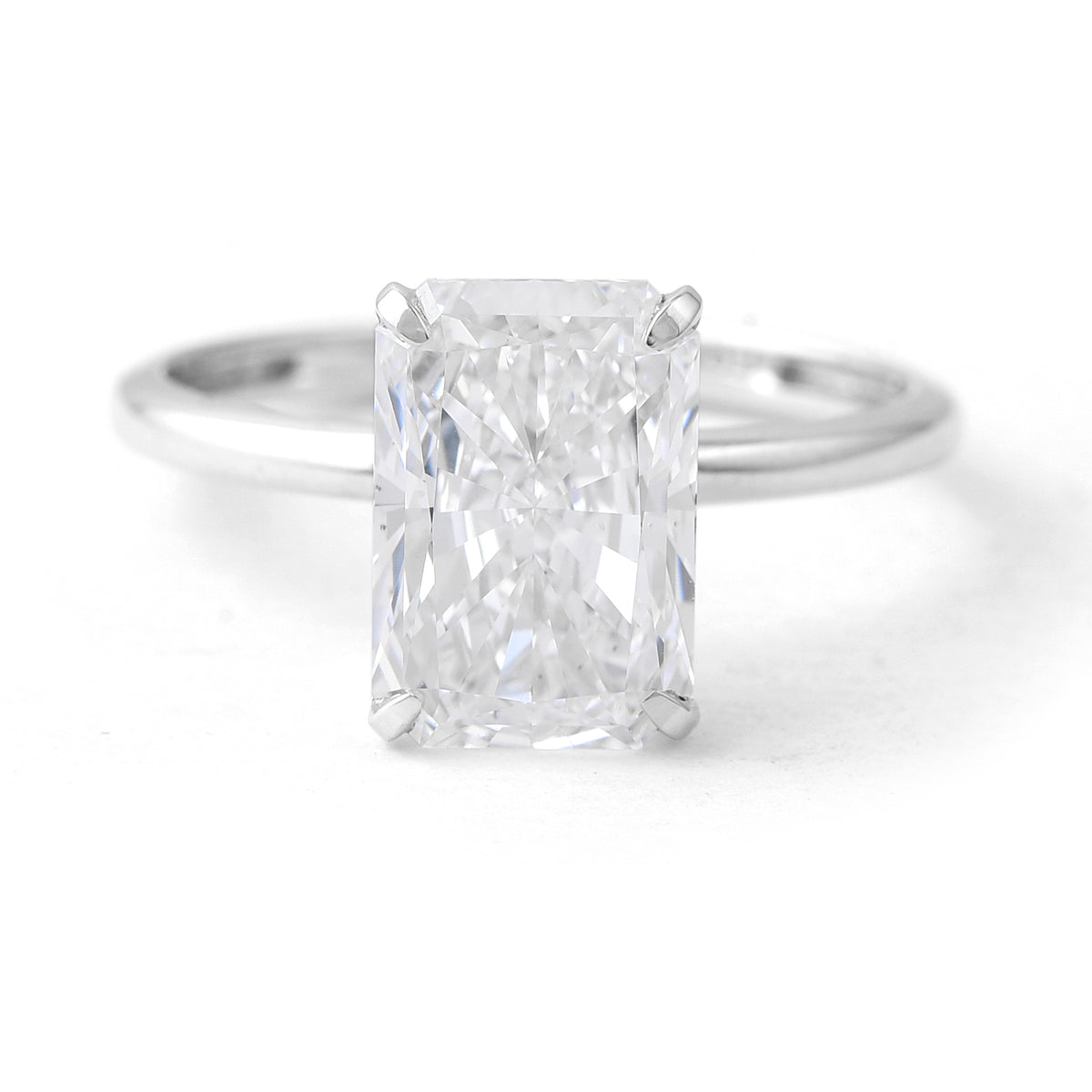 3.04 Carats Lab Grown Diamond 14K Gold Ring
