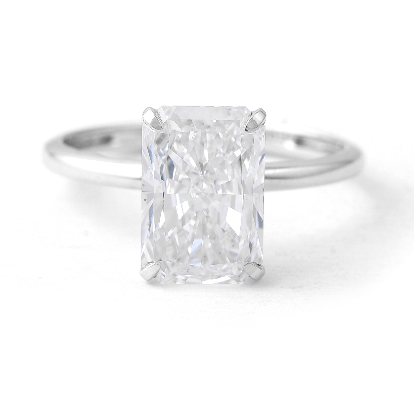 3.04 Carats Lab Grown Diamond 14K Gold Ring