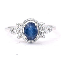 1.43 Ct Oval Mixed Cut Natural Sapphire 950 Platinum Ring