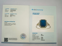 2.89 Ct Octagon Natural Sapphire 14K Gold Ring