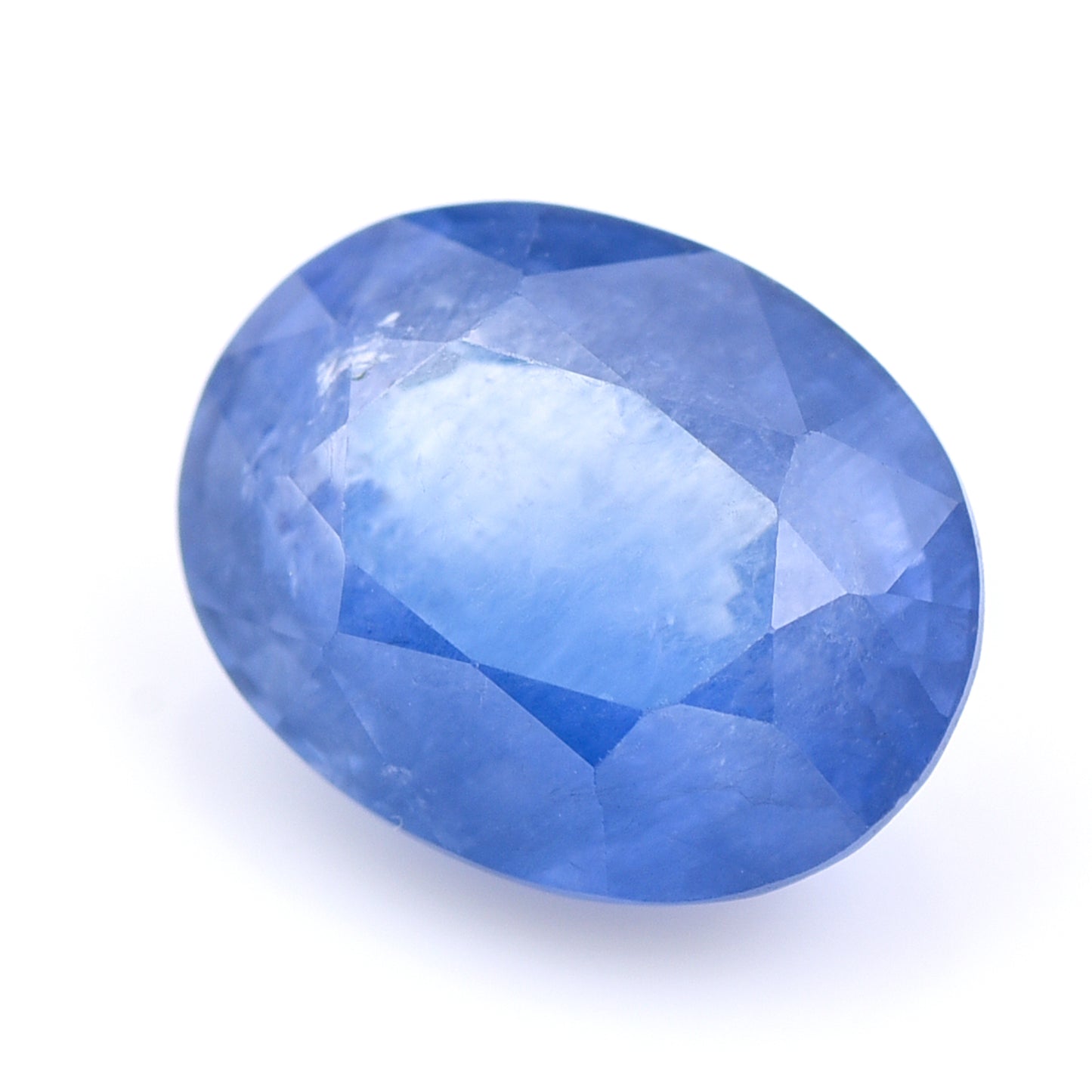 3.77 Natural Corundum Sapphire Oval Mixed Cut Gemstone