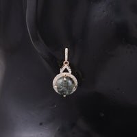 5.62 Ct Round Tourmaline 9K Gold Earrings