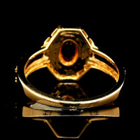 0.83 Ct Oval Multi Sapphire 14K Gold Ring