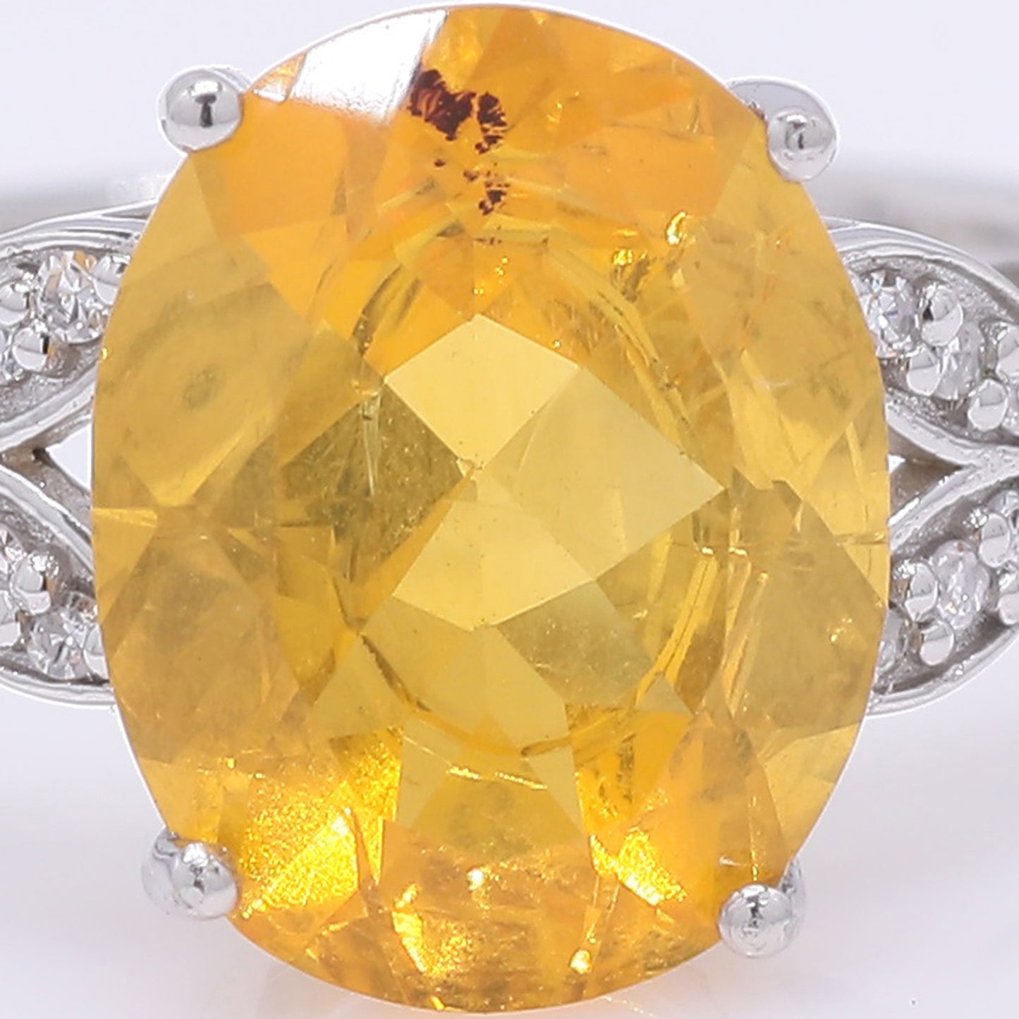 1.80 Ct Oval Mixed Cut Natural Fire Opal 950 Platinum Ring