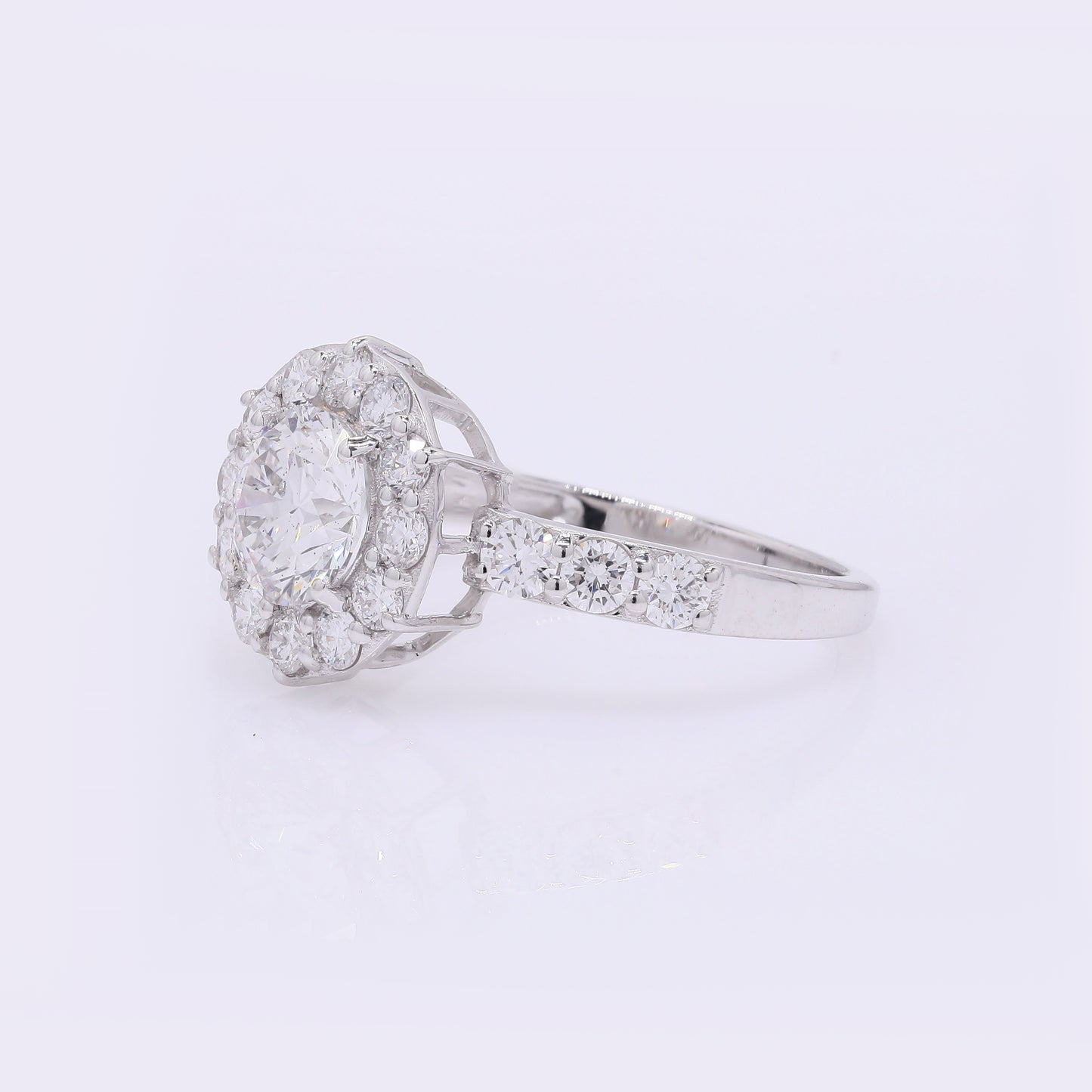 1.98 Carats Lab Grown Diamond 14K Gold Ring