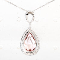 5.42 Carats Pink Lab Grown Diamond 14K Gold Pendant