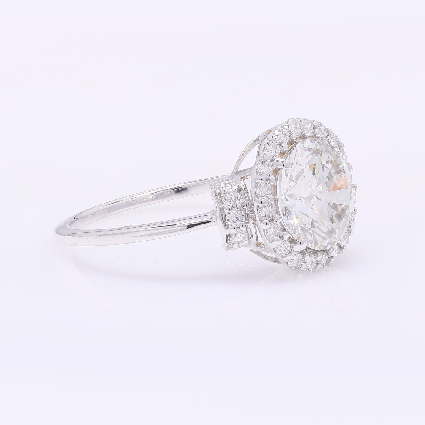 2.30 Carats Lab Grown Diamond 14K Gold Ring
