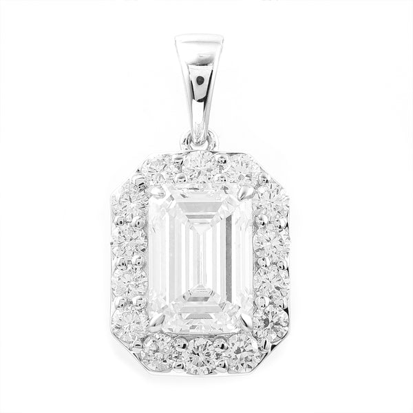 2.47 Carats Lab Grown Diamond 14K Gold Pendant