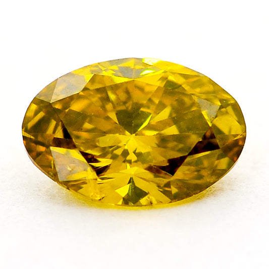 0.29 Yellow Diamond Oval Loose Diamond