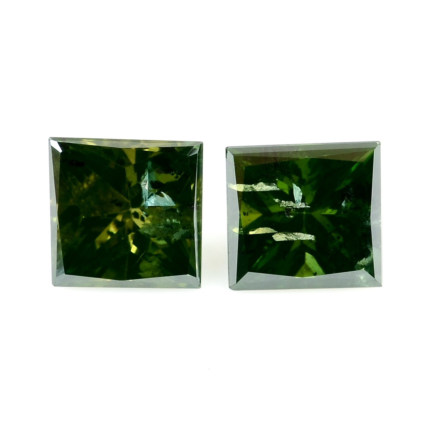 0.58 Green Diamond Sqaure Loose Gemstone