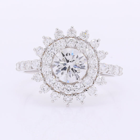 2.05 Carats Lab Grown Diamond 14K Gold Ring
