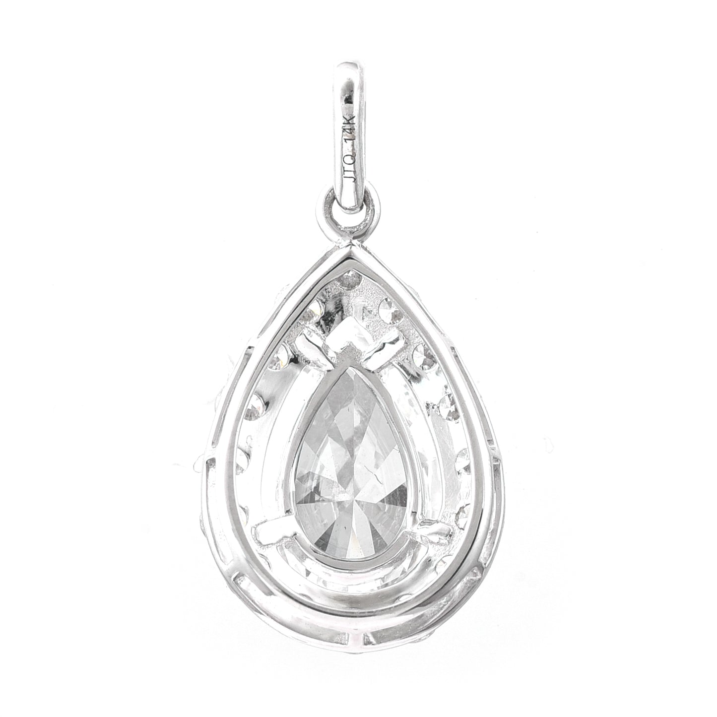 2.37 Carats Lab Grown Diamond 14K Gold Pendant