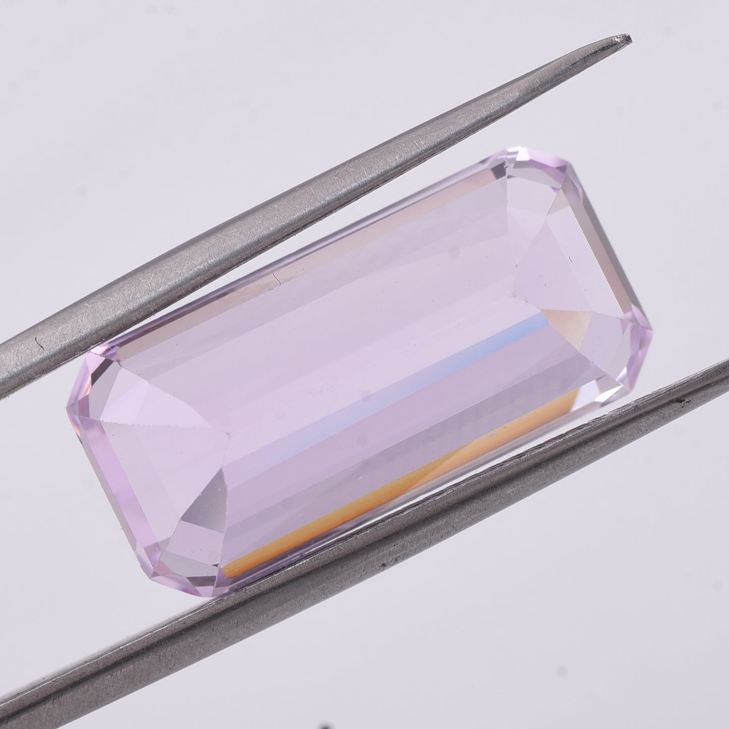 16.63 Natural Spodumene Kunzite Emerald Cut Gemstone
