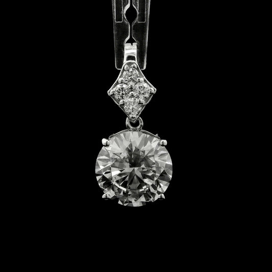 2.19 Carats Lab Grown Diamond 14K Gold Pendant