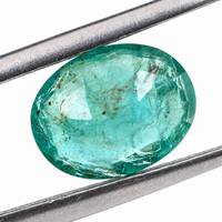1.8 Natural Beryl Emerald Oval Mixed Cut Gemstone