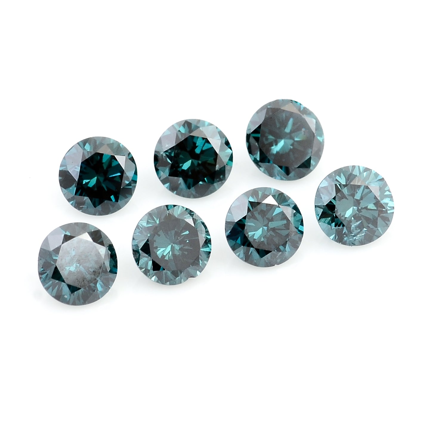 0.61 Blue Diamond Round Loose Gemstone