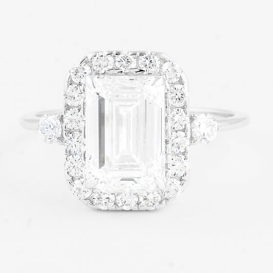 3.62 Carats Lab Grown Diamond 14K Gold Ring