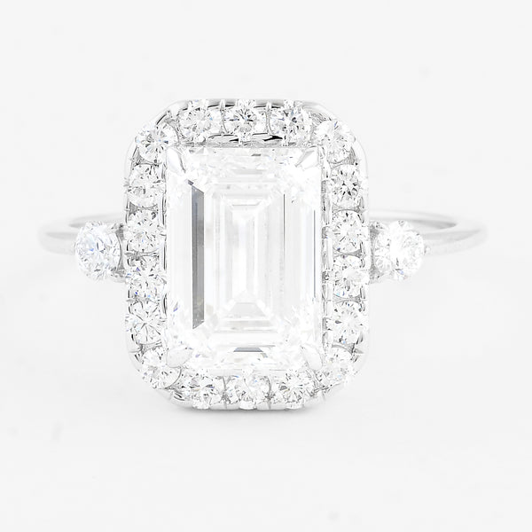 3.62 Carats Lab Grown Diamond 14K Gold Ring