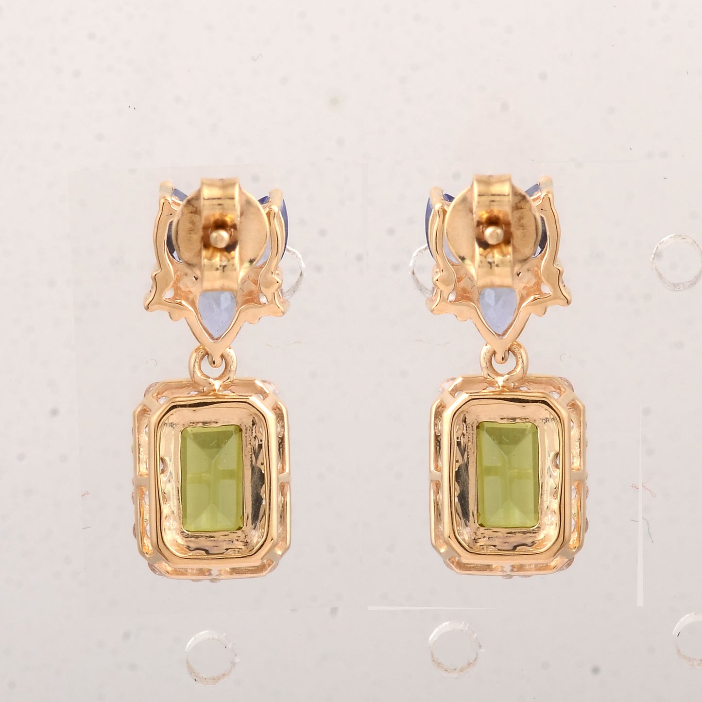 2.75 Ct Octagon Tourmaline 14K Gold Earrings