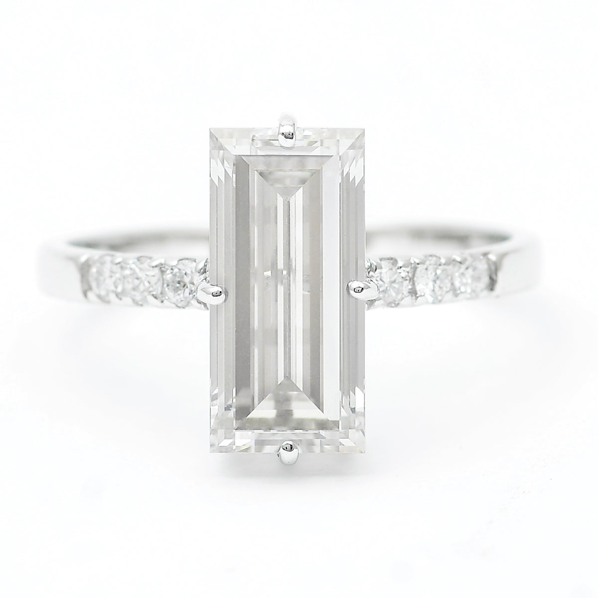 3.19 Carats Lab Grown Diamond 14K Gold Ring