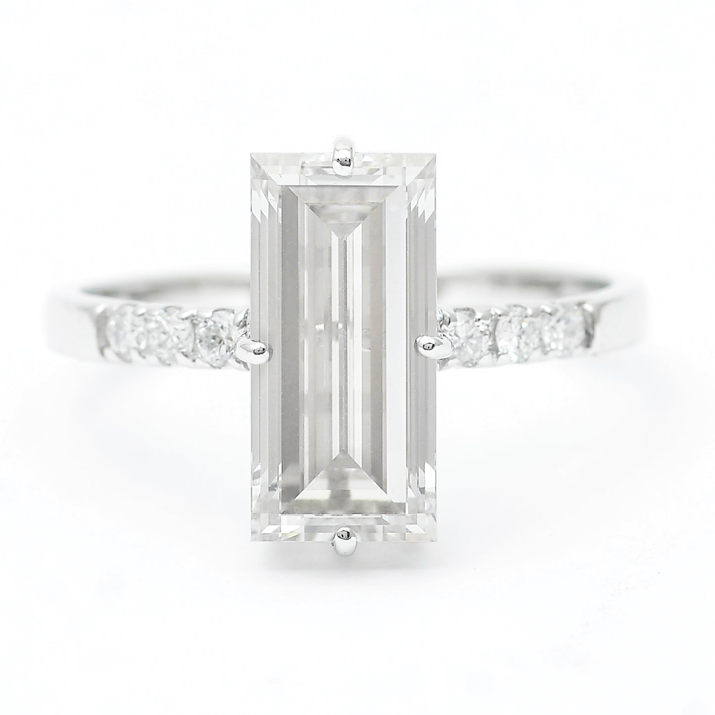 3.19 Carats Lab Grown Diamond 14K Gold Ring