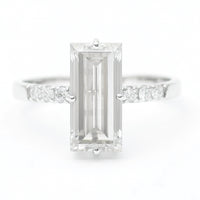 3.19 Carats Lab Grown Diamond 14K Gold Ring