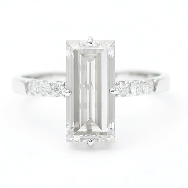 3.19 Carats Lab Grown Diamond 14K Gold Ring