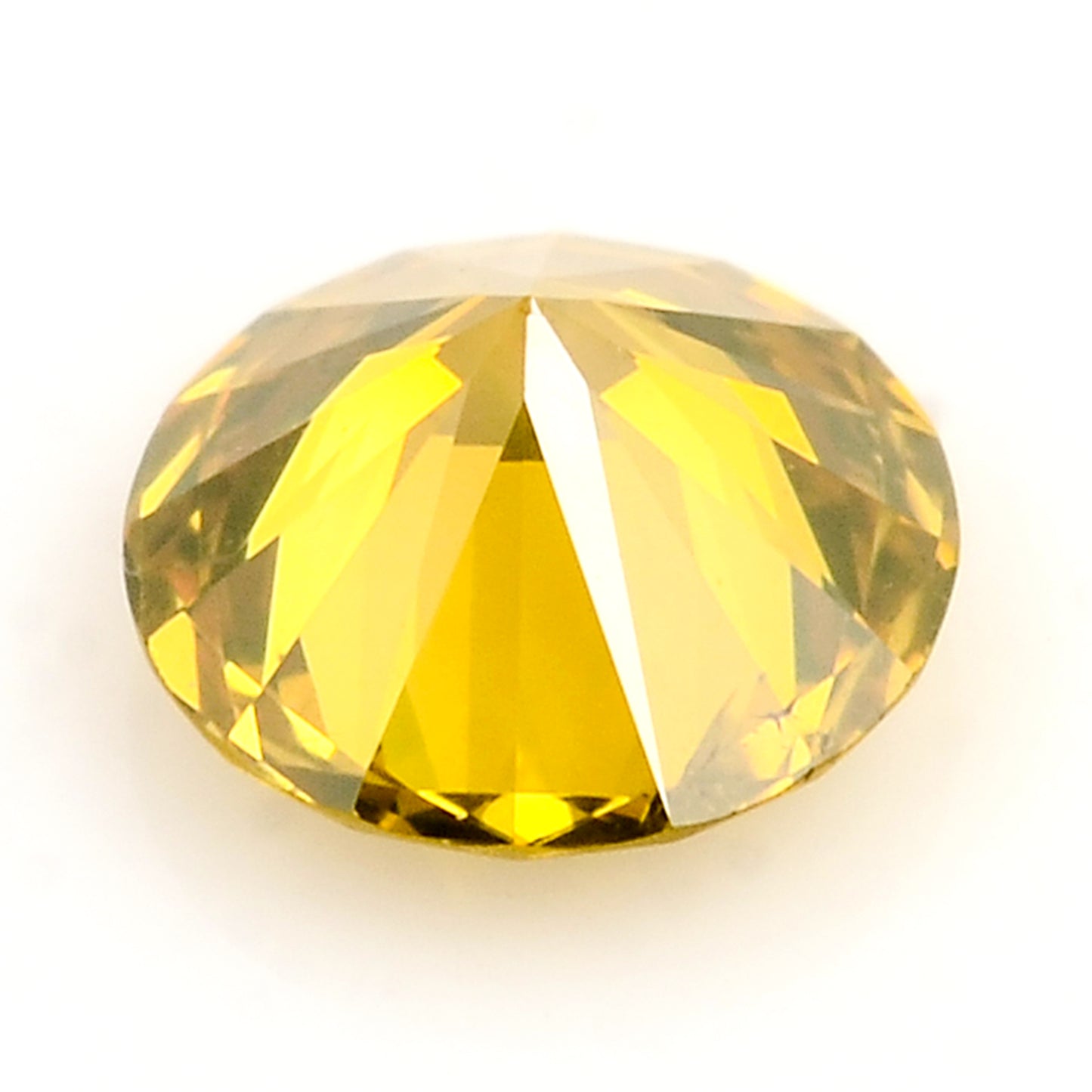 0.28 Yellow Diamond Round Loose Gemstone