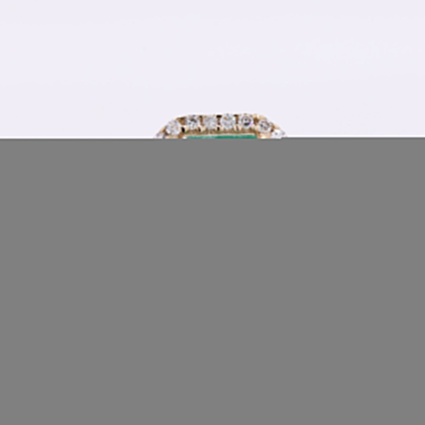 1.54 Ct Octagon Step Cut Natural Emerald 14K Gold Ring