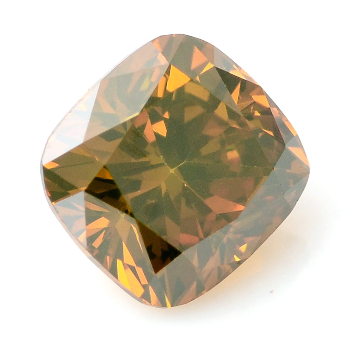 0.44 Carat Red Diamond Cushion Loose Gemstone
